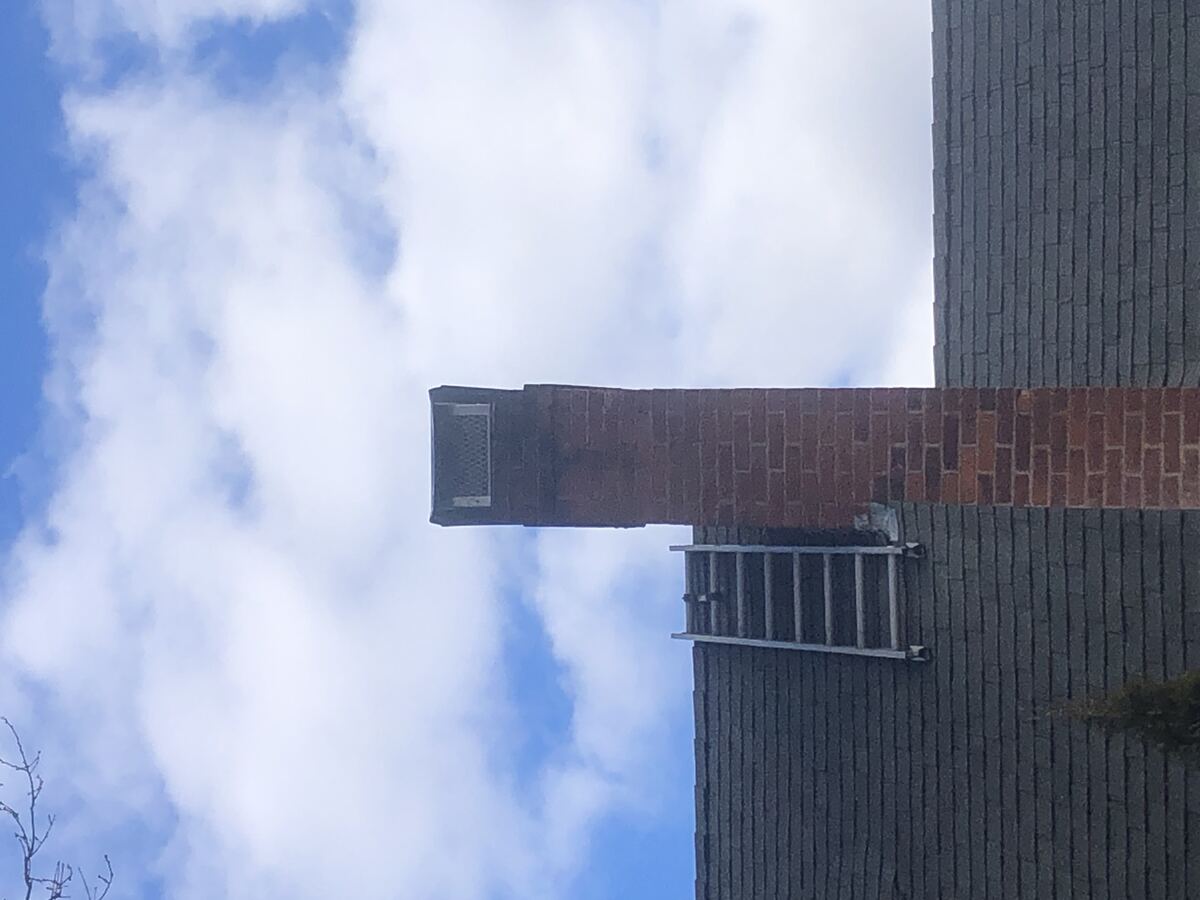 Clean chimney liner after sweeping